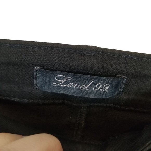 Level 99 Anthropologie Womens 29/8 Black Coasted W - Picture 6 of 9